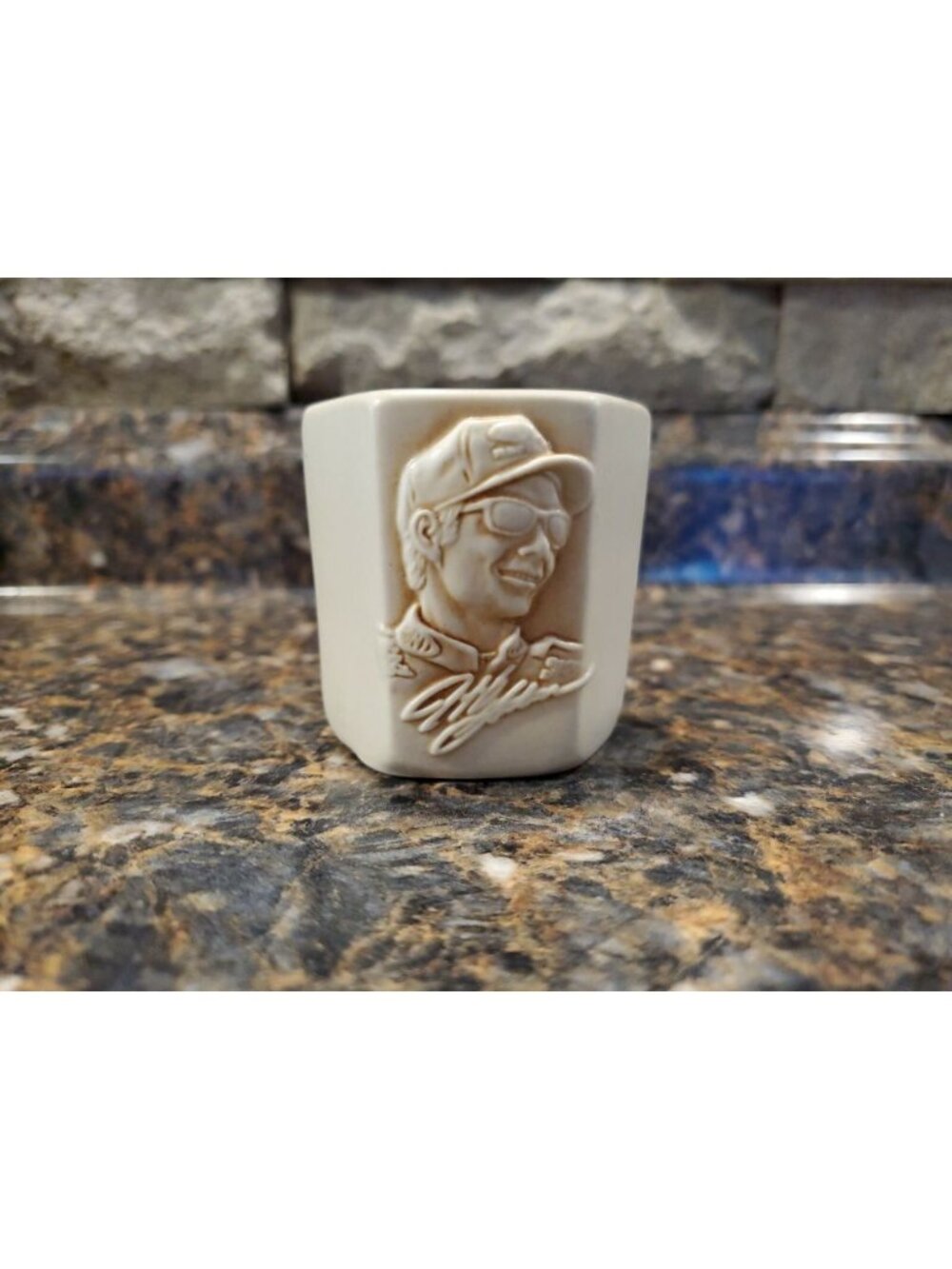 Jeff Gordon #24 Embossed Ceramic Shot Glass Candle Toothpick Holder NASCAR